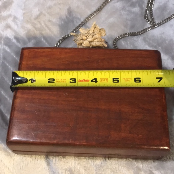 Solid wood “cigar box” crossbody purse - Picture 8 of 8